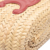 Celine Small Raffia Cuir Triomphe Classic Panier Tote Secondhand