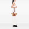 Celine Small Raffia Cuir Triomphe Classic Panier Tote Secondhand