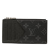 Louis Vuitton Monogram Eclipse Taigarama Coin Card Holder Secondhand