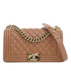Chanel Old Medium Quilted Caviar Boy Flap Secondhand