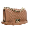 Chanel Old Medium Quilted Caviar Boy Flap Secondhand