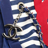 Secondhand Chanel Paris Venice CC Canvas Mariniere Chain Tote