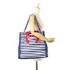 Secondhand Chanel Paris Venice CC Canvas Mariniere Chain Tote