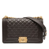 Chanel Old Medium Quilted Lambskin Boy Flap Secondhand