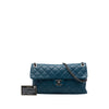 Chanel Large Quilted Shiny Goatskin Burgundy Rocks Flap Secondhand