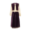 Secondhand Saint Laurent Russian Ballet Vest and Skirt Set - '70s