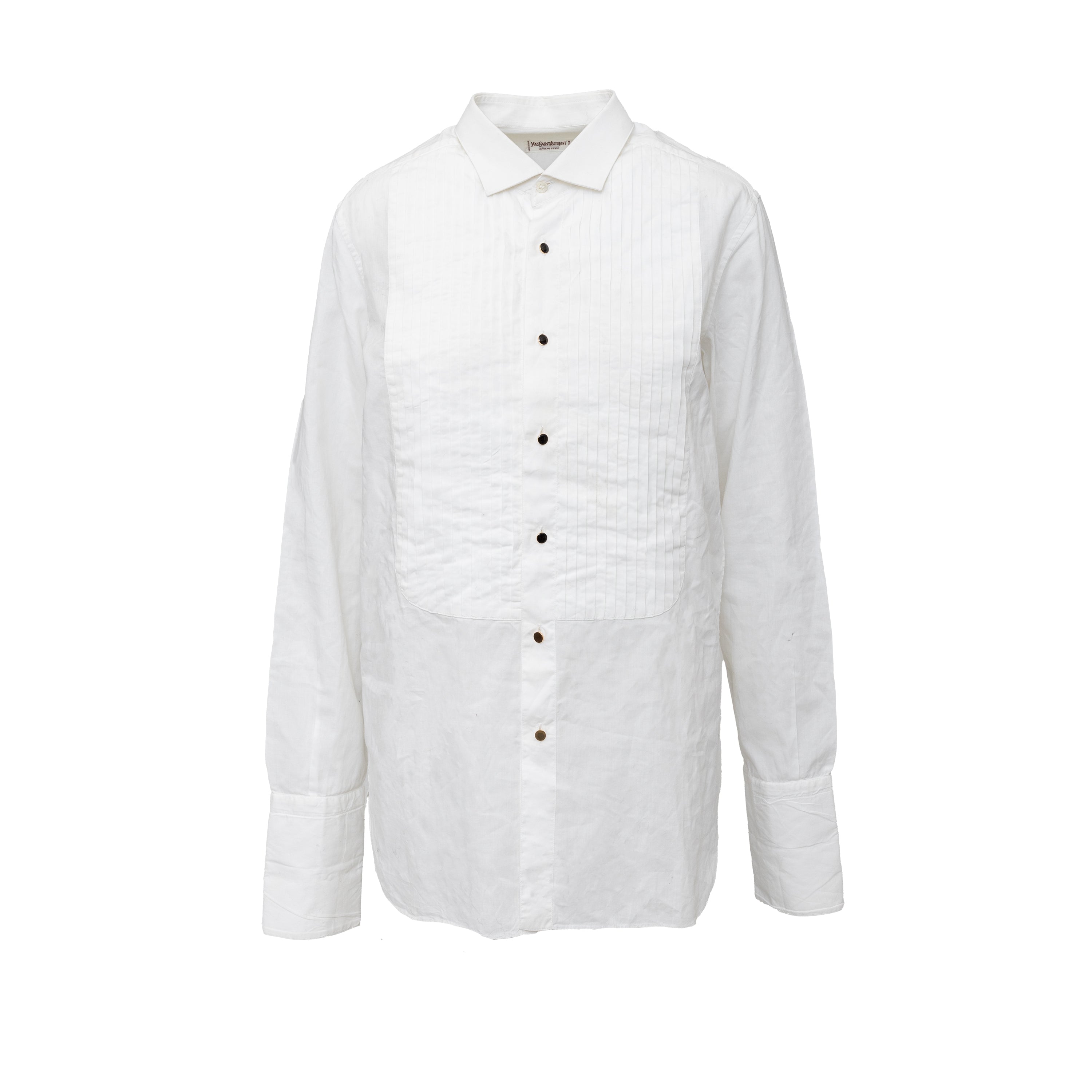 Yves Saint Laurent Tuxedo Shirt - '10s | Luxury Vintage Yves Saint Laurent Tuxedo Shirt - '10s | Luxury Vintage