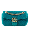 Secondhand Gucci Medium GG Marmont Matelasse Velvet Shoulder Bag