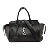 Saint Laurent Baby Studded Leather Monogram Downtown Cabas Satchel Secondhand