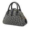 Dior Mini Diorissimo Trotter Canvas Double Saddle Bowler Bag Secondhand