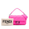 Fendi Medium Embossed Lycra Baguette Satchel Secondhand