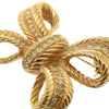 Dior Gold Plated Strass Bow Brooch Secondhand