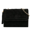 Chanel Quilted Suede Tassel Flap Secondhand