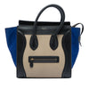 Celine Mini Tricolor Calfskin and Suede Luggage Tote Secondhand