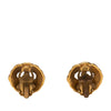 Chanel CC Gold Plated Round Clip On Earrings Secondhand