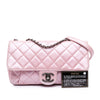 Secondhand Chanel Medium CC Quilted Metallic Calfskin Coco Pleats Flap