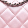 Secondhand Chanel Medium CC Quilted Metallic Calfskin Coco Pleats Flap