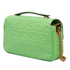 Fendi Small FF Nappa Embossed Chain Midi Baguette Secondhand