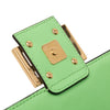Fendi Small FF Nappa Embossed Chain Midi Baguette Secondhand