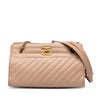 Chanel CC Diagonal Quilted Goatskin Tote Secondhand