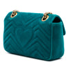 Secondhand Gucci Small GG Marmont Matelasse Velvet Shoulder Bag