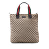 Gucci GG Canvas Web Vertical Tote Secondhand