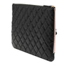 Chanel Medium Quilted Lambskin Camellia O Case Clutch Secondhand