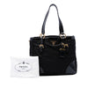Prada Patent Trimmed Tessuto Expandable Zip Around Tote Secondhand