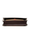 Secondhand Burberry Grained Calfskin and House Check Canvas Hampshire Wallet on Chain