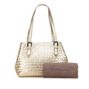 Bottega Veneta Small Metallic Nappa Intrecciato Cesta Tote Secondhand