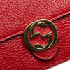 Gucci Leather Interlocking G Dollar Wallet on Chain Secondhand