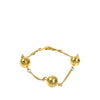 Chanel Gold Plated Sphere Charm Chain Bracelet Secondhand