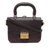 Miu Miu Bicolor Goatskin Madras Top Handle Satchel Secondhand