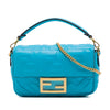 Fendi Mini Zucca Embossed Leather Baguette Satchel Secondhand
