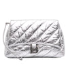 Balenciaga Medium Metallic Calfskin Crush Pochette Secondhand