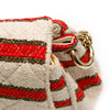 Secondhand Chanel CC Quilted Tweed Striped Single Flap