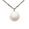 Chanel CC Brass Resin Ball Pendant Necklace Secondhand