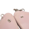 Prada Mini Crystal Embellished Satin and Leather Triangle Pouch Secondhand