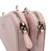 Prada Mini Crystal Embellished Satin and Leather Triangle Pouch Secondhand
