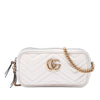 Gucci Mini GG Marmont Matelasse Calfskin Triple Zip Crossbody Secondhand