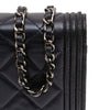 Secondhand Chanel Quilted Lambskin Boy Wallet On Chain