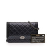 Secondhand Chanel Quilted Lambskin Boy Wallet On Chain