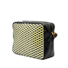 Prada Leather Perspective Cubes Shoulder Bag Secondhand