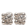 Chanel CC Brass Strass Floral Push Back Earrings Secondhand