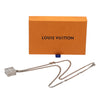 Louis Vuitton Brass Monogram Trunk Pendant Necklace Secondhand