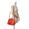 Burberry Heritage Grain Check Embossed Orchard Bowling Bag Secondhand