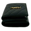 Saint Laurent Grain de Poudre Monogram Trifold Wallet Secondhand