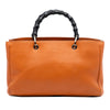Gucci Medium Calfskin Bamboo Shopper Satchel Secondhand