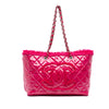 Chanel Quilted Tweed PVC Funny Tote Secondhand