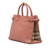 Burberry Medium Leather and House Check Banner Satchel Secondhand